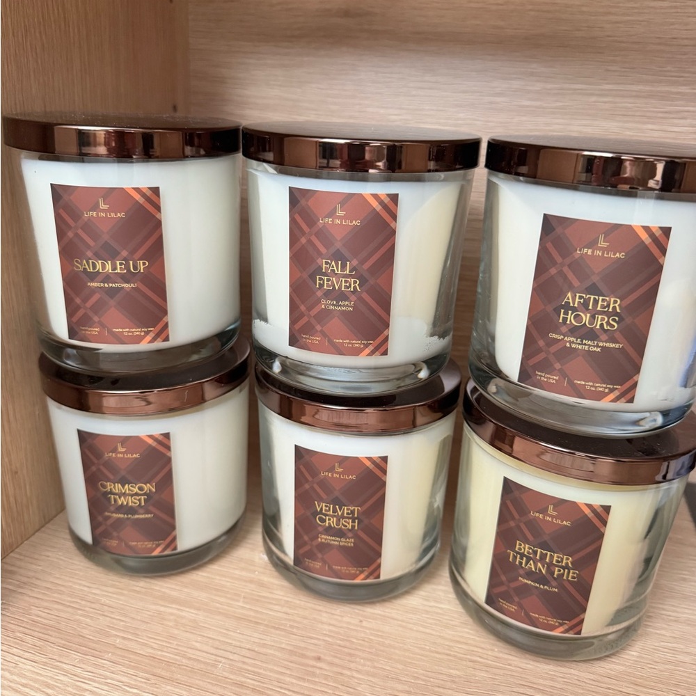 Scented Candle Collection - White and Brown